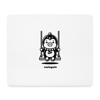 Swinguin - Mousepad (Querformat) - Weiß - Vorne