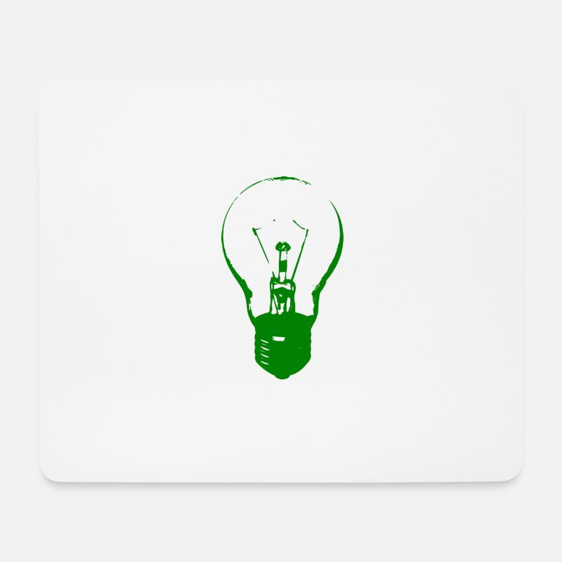 light bulb - Mouse Pad (horizontal) - white