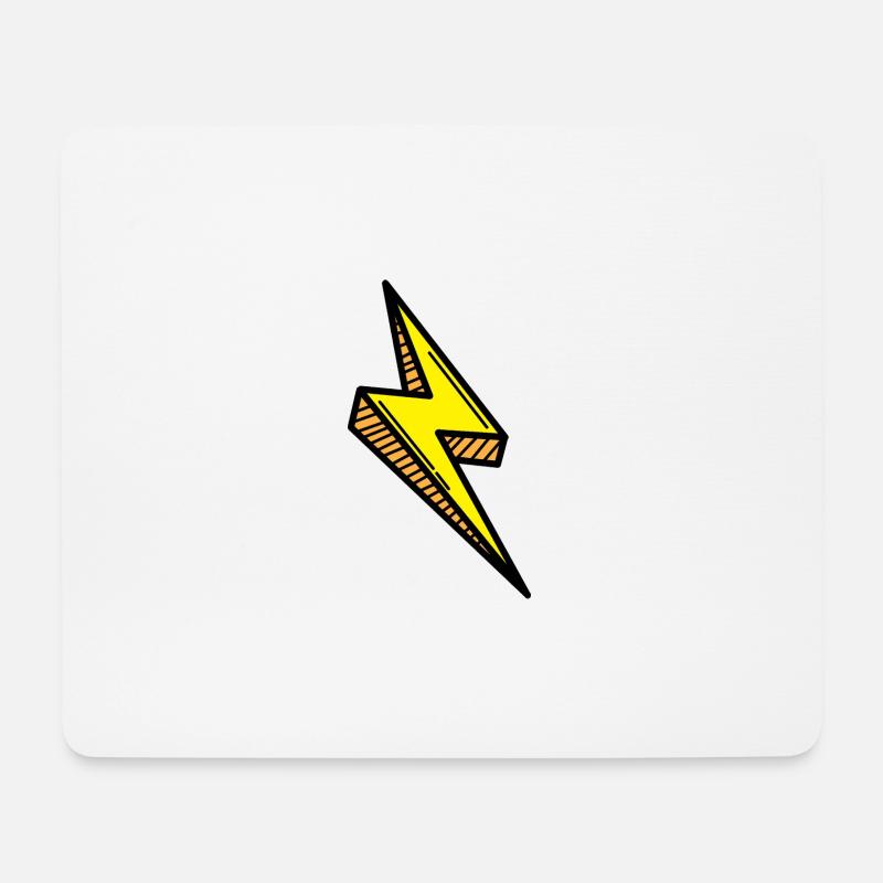 Blitz Comic Schnell - Mousepad (Querformat) - Weiß