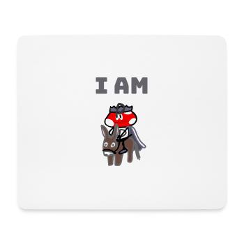 I AM D - Mousepad (Querformat) - Weiß - Vorne