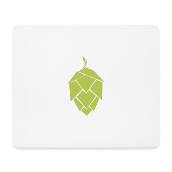 Houblon simple - Tapis de souris (format paysage) - blanc - Devant