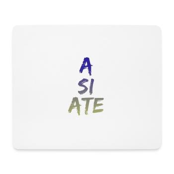 A SI ATE - New and Cool Design ++ NEW STYLE ++ - Mouse Pad (horizontal) - white - Front