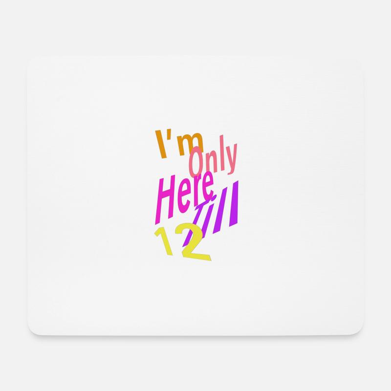 12 - Mousepad (Querformat) - Weiß
