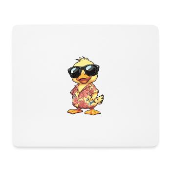 Duck Cool Summer - Mouse Pad (horizontal) - white - Front