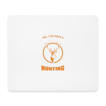 Zitates Zitat Bogenjagd Tee Spaß mein Pensionsplan - Mousepad (Querformat) - Weiß - Vorne
