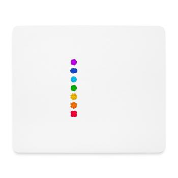 Chakra Fleur de Lotus Yoga Bouddhisme Méditation spir - Tapis de souris (format paysage) - blanc - Devant