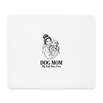 DOG_MOM - Tapis de souris (format paysage) - blanc - Devant