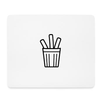 Pommes frites - Mousepad (Querformat) - Weiß - Vorne