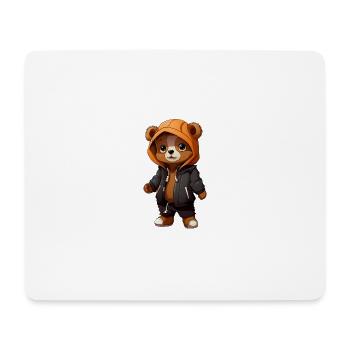 Cooler Baby Bär - Mousepad (Querformat) - Weiß - Vorne