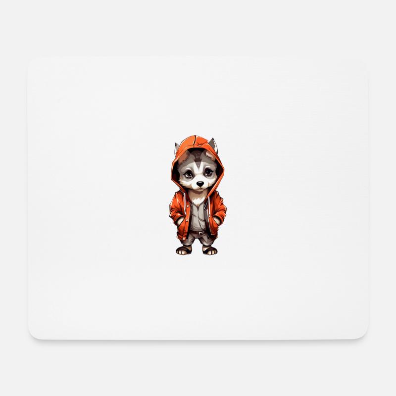Cooler Baby Hundewelpe - Mousepad (Querformat) - Weiß