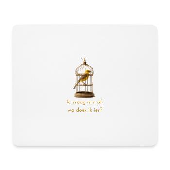 Je me demande? Dialecte anversois Chemises - Tapis de souris (format paysage) - blanc - Devant