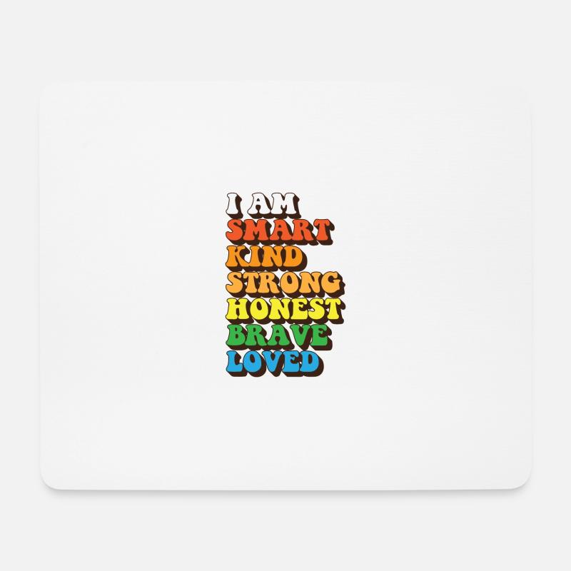 Daily Affirmation Uplifting Quotes Positive - Mousepad (Querformat) - Weiß