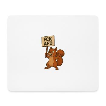 Animals are also anti-fascists! - Mouse Pad (horizontal) - white - Front