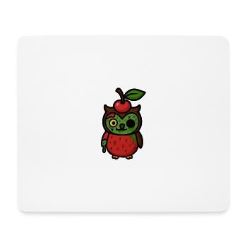 Zombie-Cherryowl - Mousepad (Querformat) - Weiß - Vorne
