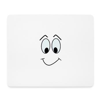 COMIC GESICHT 3 - Mousepad (Querformat) - Weiß - Vorne