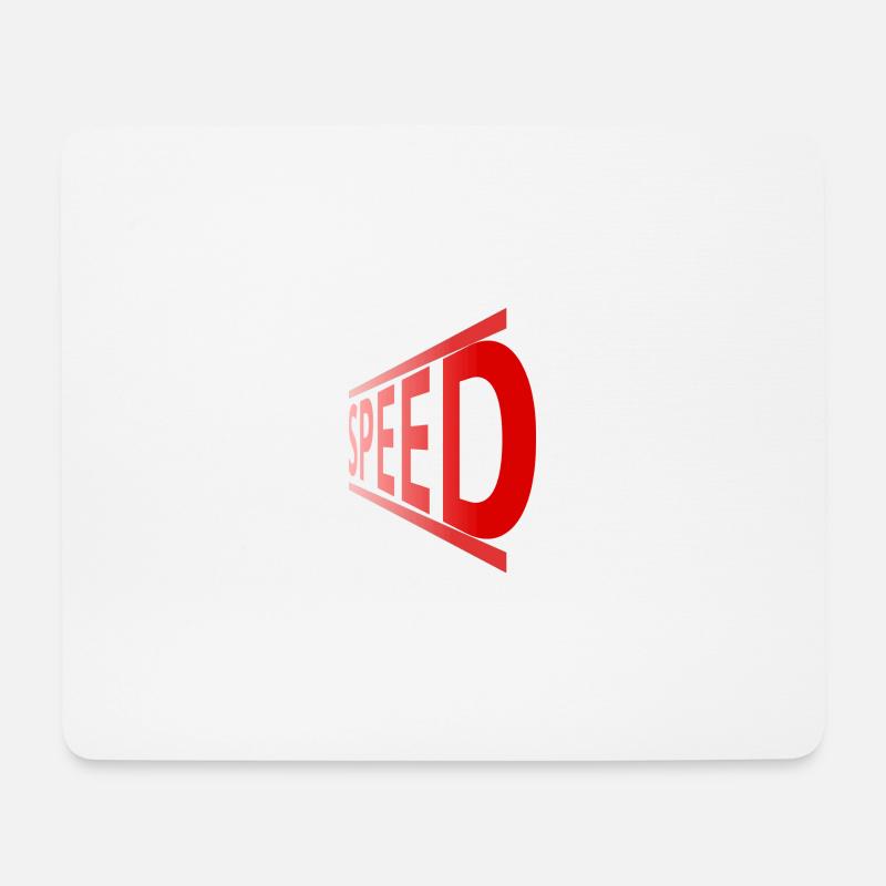 Geschwindigkeit - Mousepad (Querformat) - Weiß