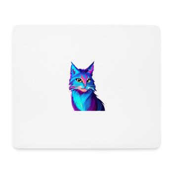 Katze Haustier Katzenhaar Hauskatze Kätzchen Kater - Mousepad (Querformat) - Weiß - Vorne