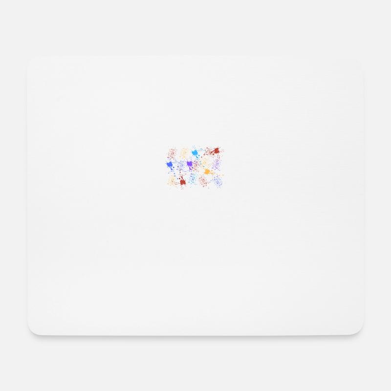 Farbige Farbe - Mousepad (Querformat) - Weiß