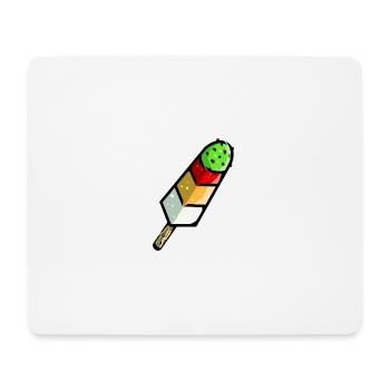 Glace de cactus - Tapis de souris (format paysage) - blanc - Devant