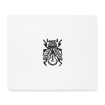 Ideenkäfer - Glühwürmchen Schwarz - Mouse Pad (horizontal) - white - Front