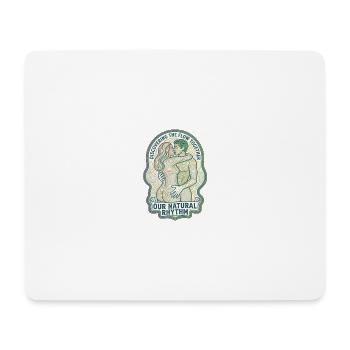 Our natural rhythm of love - Mouse Pad (horizontal) - white - Front