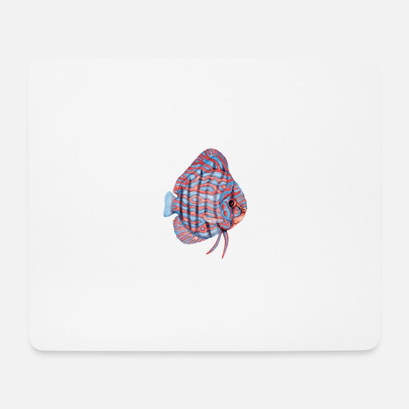 Diskus - Mousepad (Querformat) - Weiß