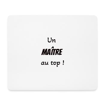 Cadeau au maitre - Tapis de souris (format paysage) - blanc - Devant