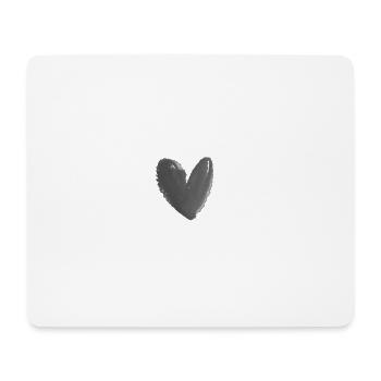 Herz - Mousepad (Querformat) - Weiß - Vorne