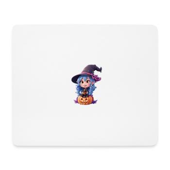 süße Halloween Hexe - Mousepad (Querformat) - Weiß - Vorne