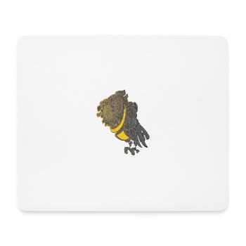 Steampunk Eule - Mousepad (Querformat) - Weiß - Vorne