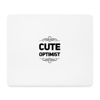 Cute Optimist - Mousepad (Querformat) - Weiß - Vorne