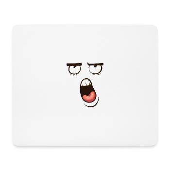 Visage Dessin animé LOL - Tapis de souris (format paysage) - blanc - Devant