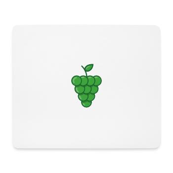 Weintrauben Obst Trauben - Mousepad (Querformat) - Weiß - Vorne