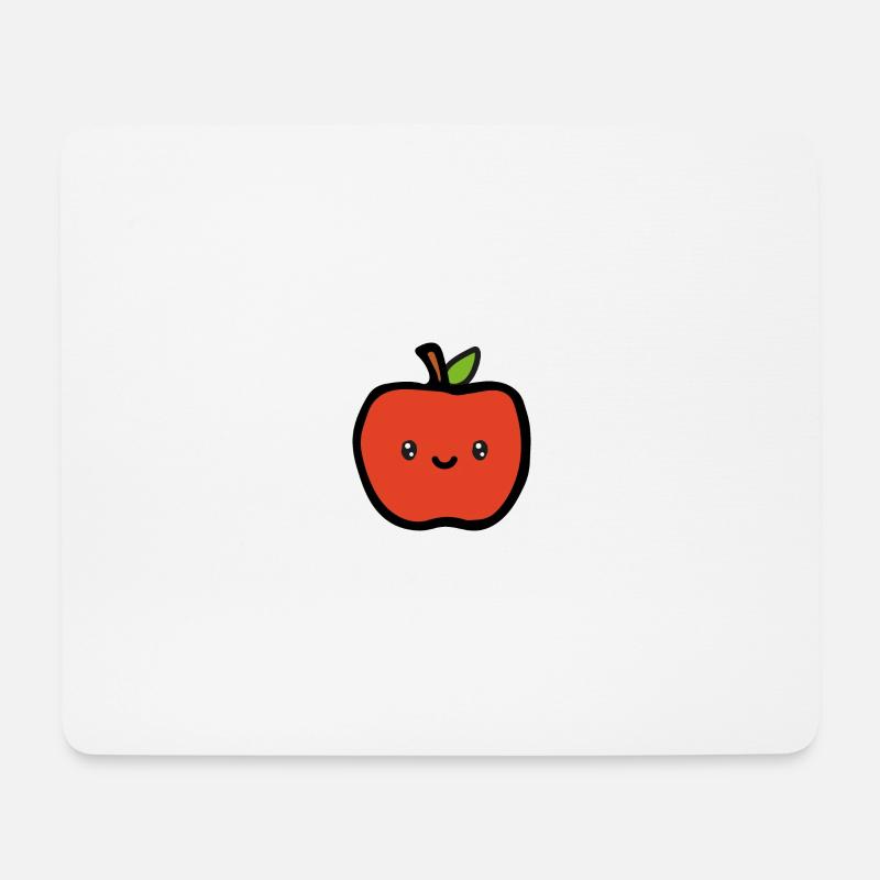 Apfel - Mousepad (Querformat) - Weiß