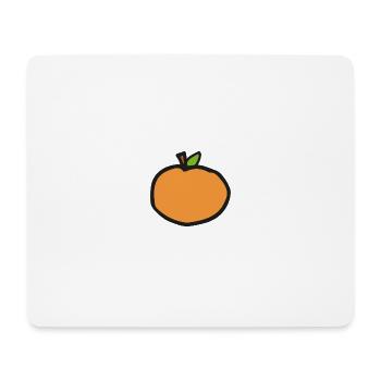 Orange - Mousepad (Querformat) - Weiß - Vorne