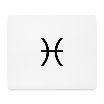 Sternzeichen Fische, exklusives T-Shirt Design - Mousepad (Querformat) - Weiß - Vorne