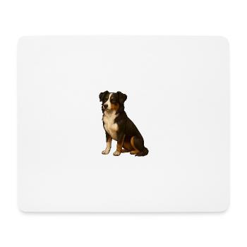 Border Collie - Mouse Pad (horizontal) - white - Front