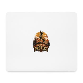 Malinoi Belgischer Schäferhund - Mousepad (Querformat) - Weiß - Vorne