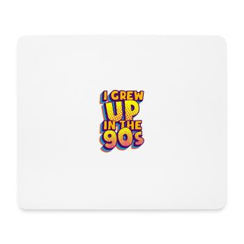 Cadeau de remise en forme rétro PARTY POP ART 1990 des années 90 - Tapis de souris (format paysage) - blanc - Devant