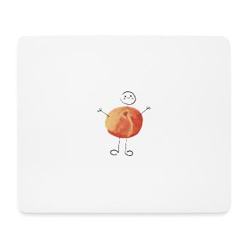 Douce petite pêche #peach #sommer - Tapis de souris (format paysage) - blanc - Devant