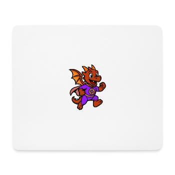 Héros dragon en costume violet - Tapis de souris (format paysage) - blanc - Devant