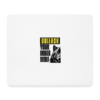 Lass den Wolf los - Mousepad (Querformat) - Weiß - Vorne