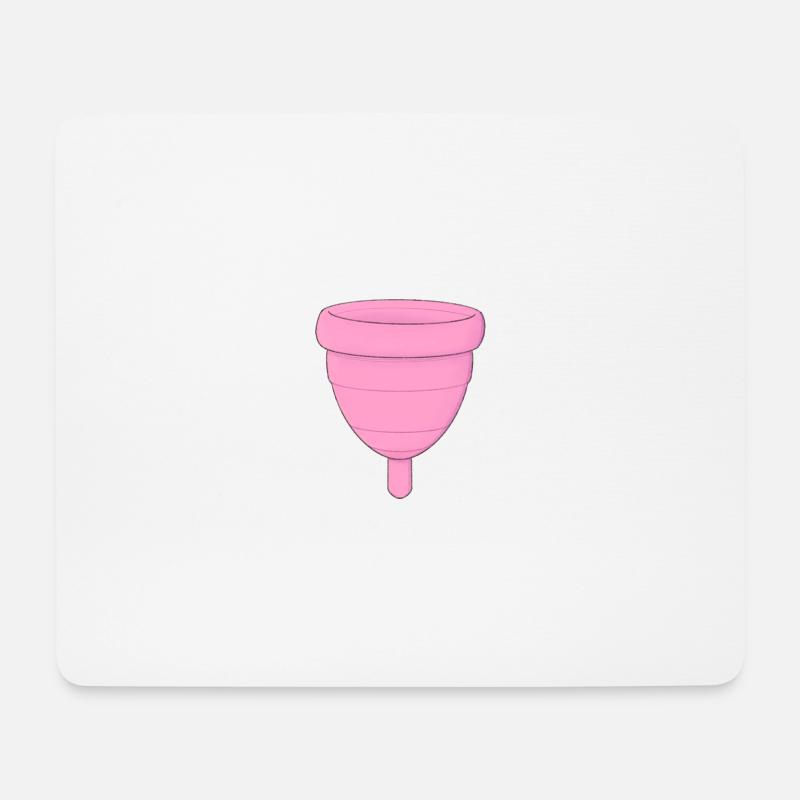 Menstrual cup - Mouse Pad (horizontal) - white