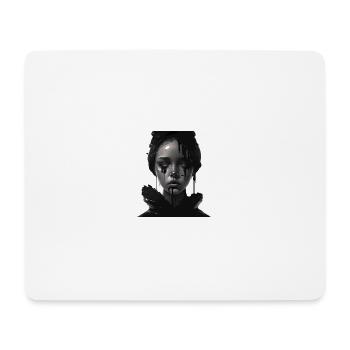 Sad girl - Mouse Pad (horizontal) - white - Front