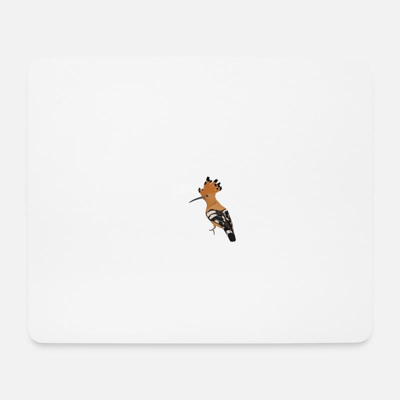 Wiedehopf Vogel Vogelbeobachter Biologe Herz - Mousepad (Querformat) - Weiß