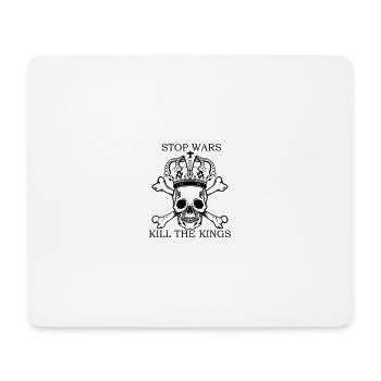 Stop Wars - Kill the Kings - Mousepad (Querformat) - Weiß - Vorne