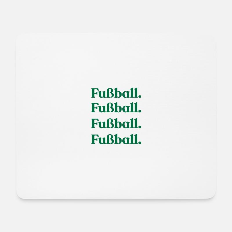 Fußball  - Mousepad (Querformat) - Weiß