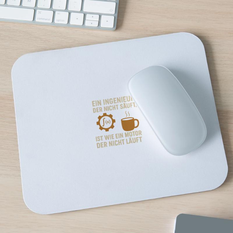 Engineer Humor Coffee Engine Mouse Pad (horizontal)