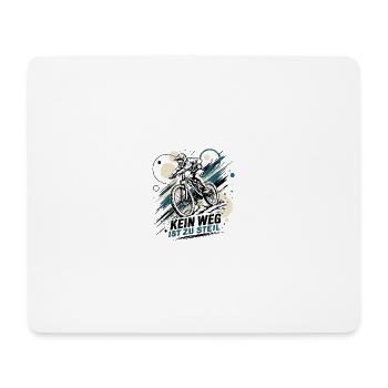 Kein Weg Ist Zu Steil - Mousepad (Querformat) - Weiß - Vorne