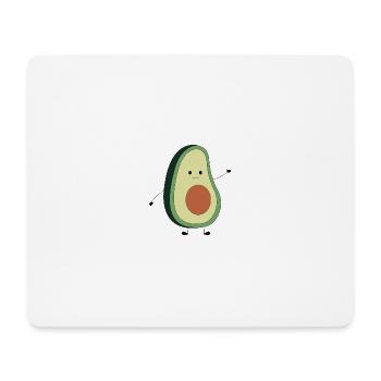 HEUREUX AVOCADE - Tapis de souris (format paysage) - blanc - Devant